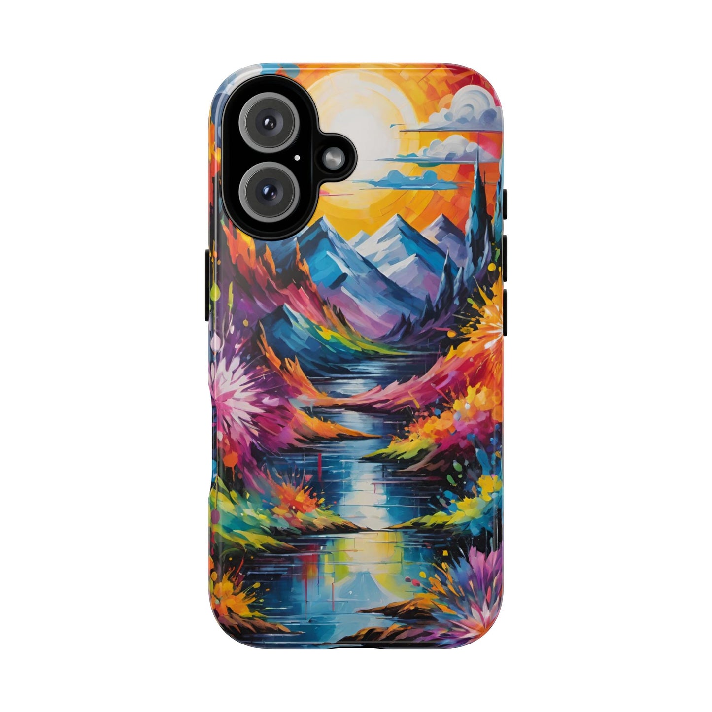 Colorful Scenic Mountain Tough Phone Case