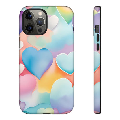 Watercolor Hearts Phone Case - Viva Phone Boutique 