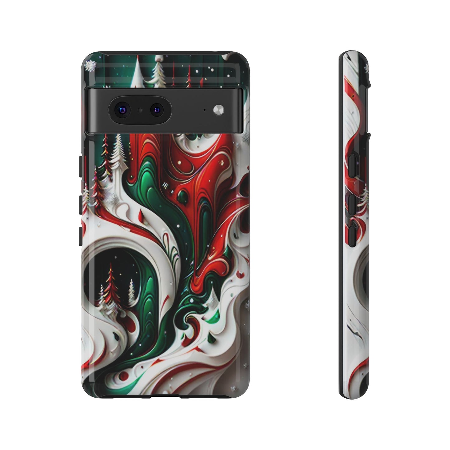 Abstract Fluid Christmas Phone Case - Viva Phone Boutique 