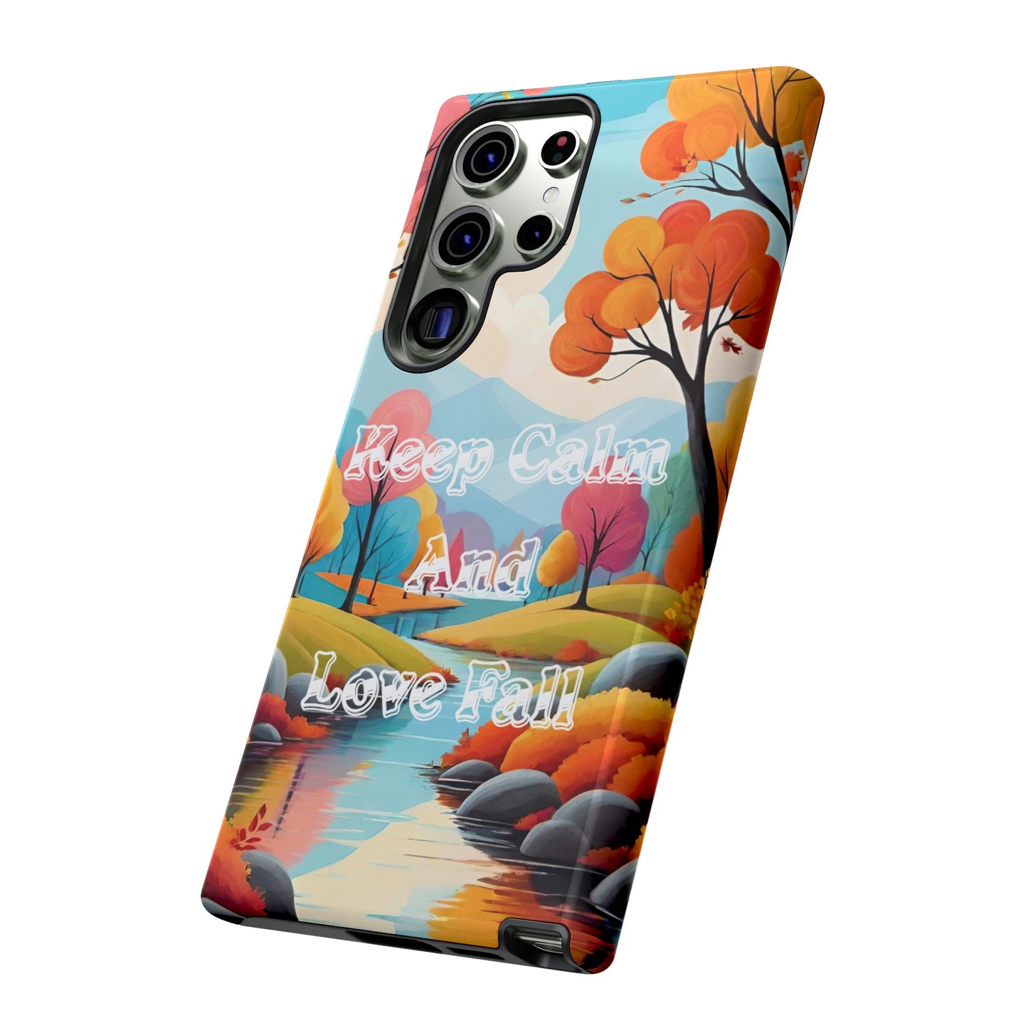 Fall-Themed Phone Case - 'Keep Calm And Love Fall' Design