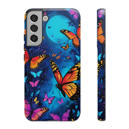 Blue and Purple Butterfly Design Phone Case