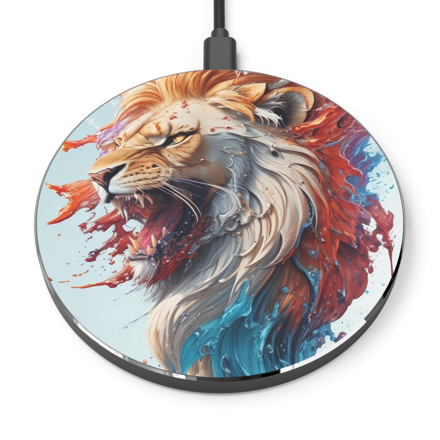 Splash Art Lion Wireless Charger - Viva Phone Boutique 