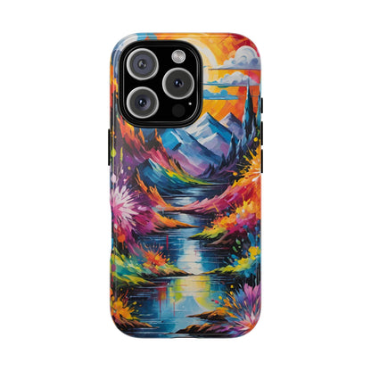 Colorful Scenic Mountain Tough Phone Case