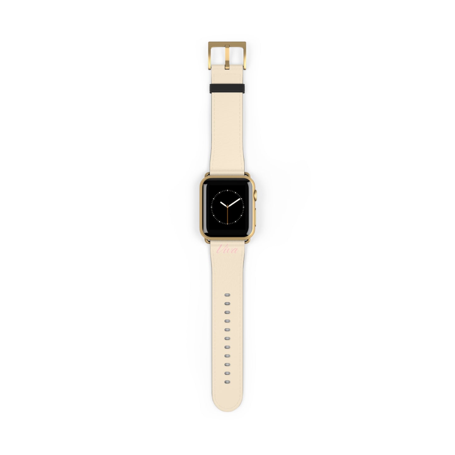 Cream Faux Leather Apple Watch Band - Viva Phone Boutique 