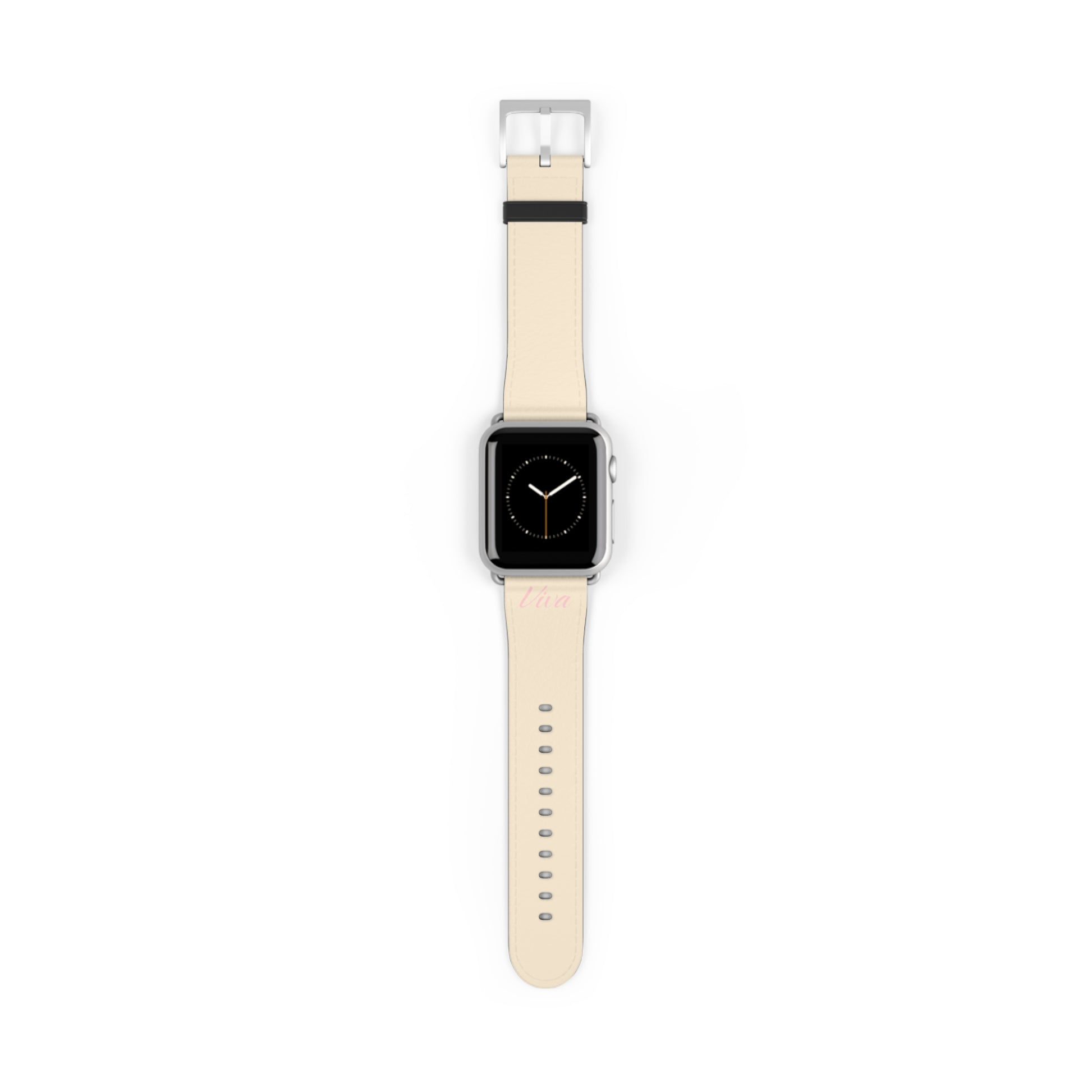 Cream Faux Leather Apple Watch Band - Viva Phone Boutique 