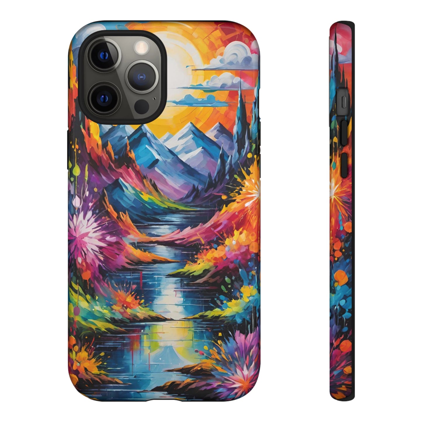 Colorful Scenic Mountain Tough Phone Case