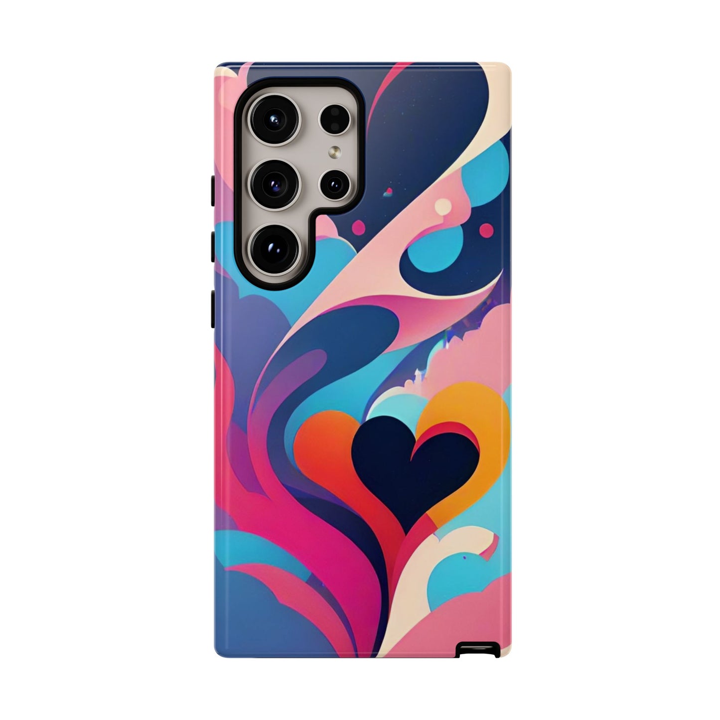 Flat Art Hearts Phone Case