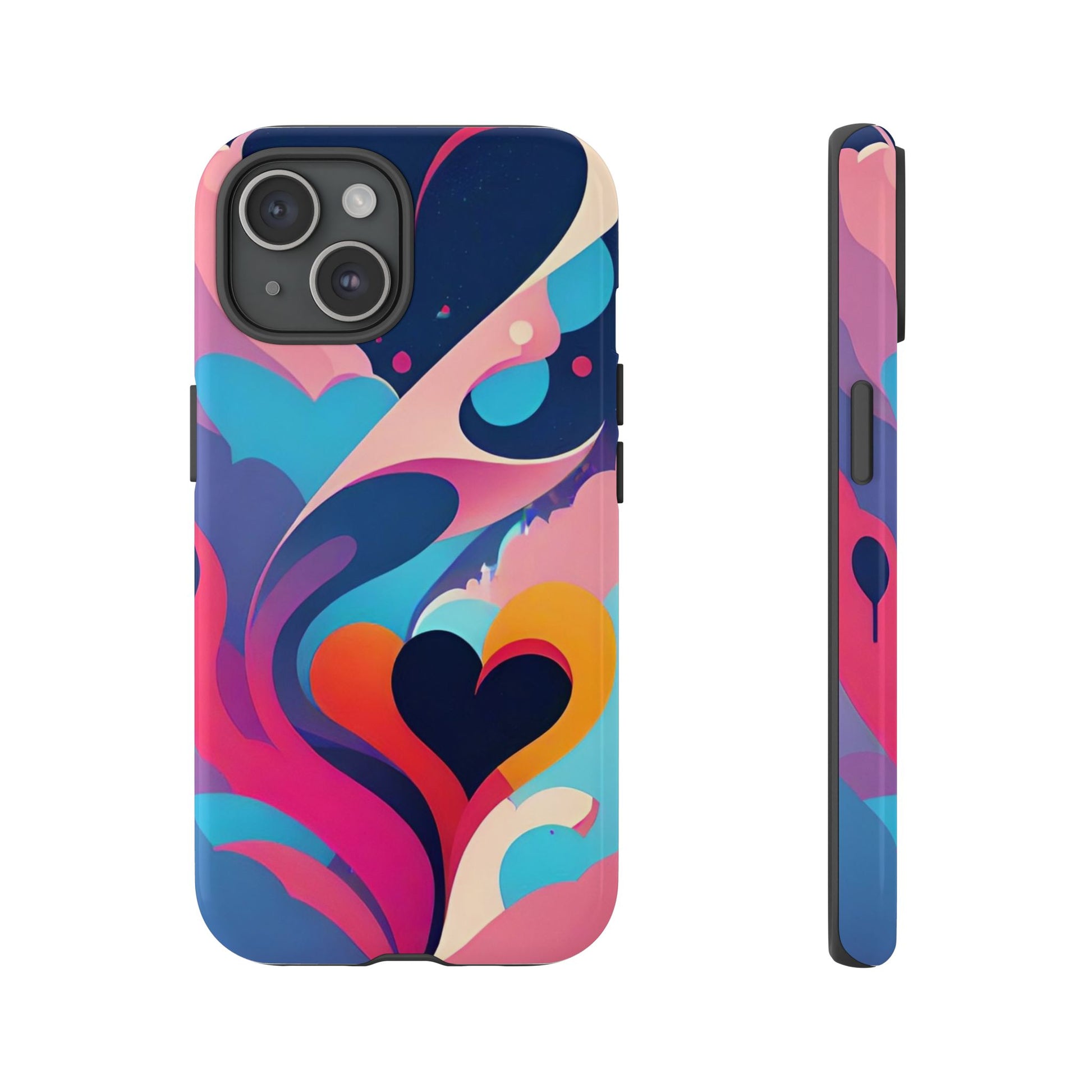 Flat Art Hearts Phone Case - Viva Phone Boutique 