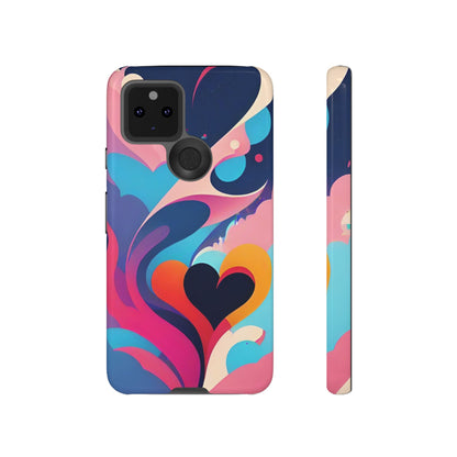 Flat Art Hearts Phone Case - Viva Phone Boutique 