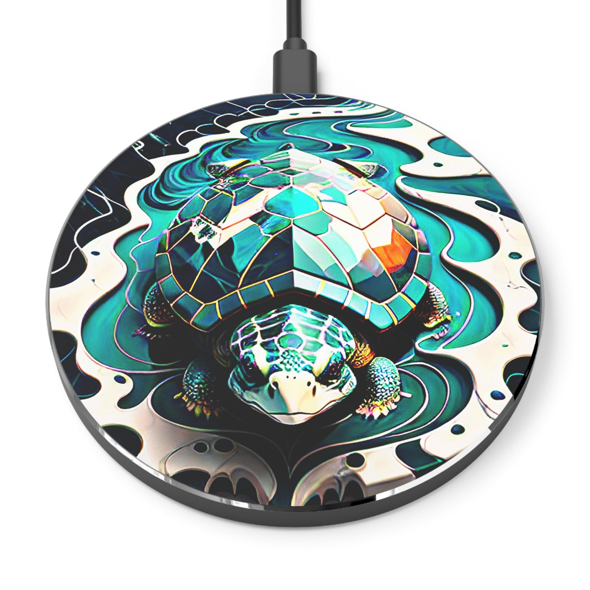 Abstract Fluid Turtle Wireless Charger - Viva Phone Boutique 