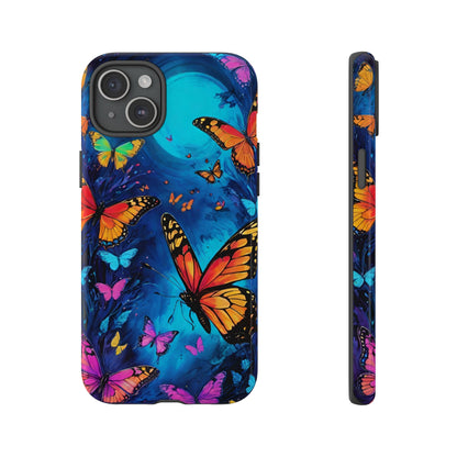 Blue and Purple Butterfly Design Phone Case