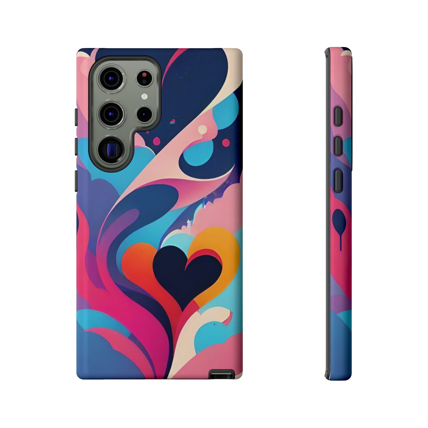 Flat Art Hearts Phone Case - Viva Phone Boutique 