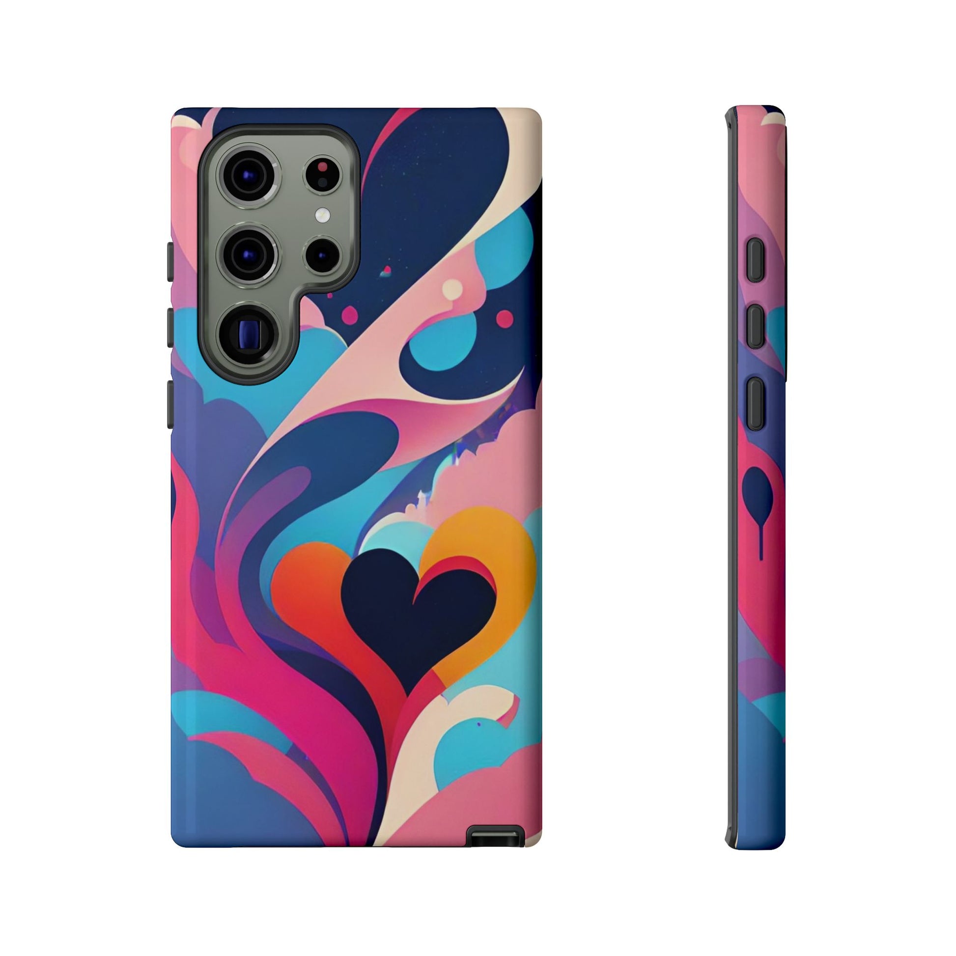 Flat Art Hearts Phone Case - Viva Phone Boutique 