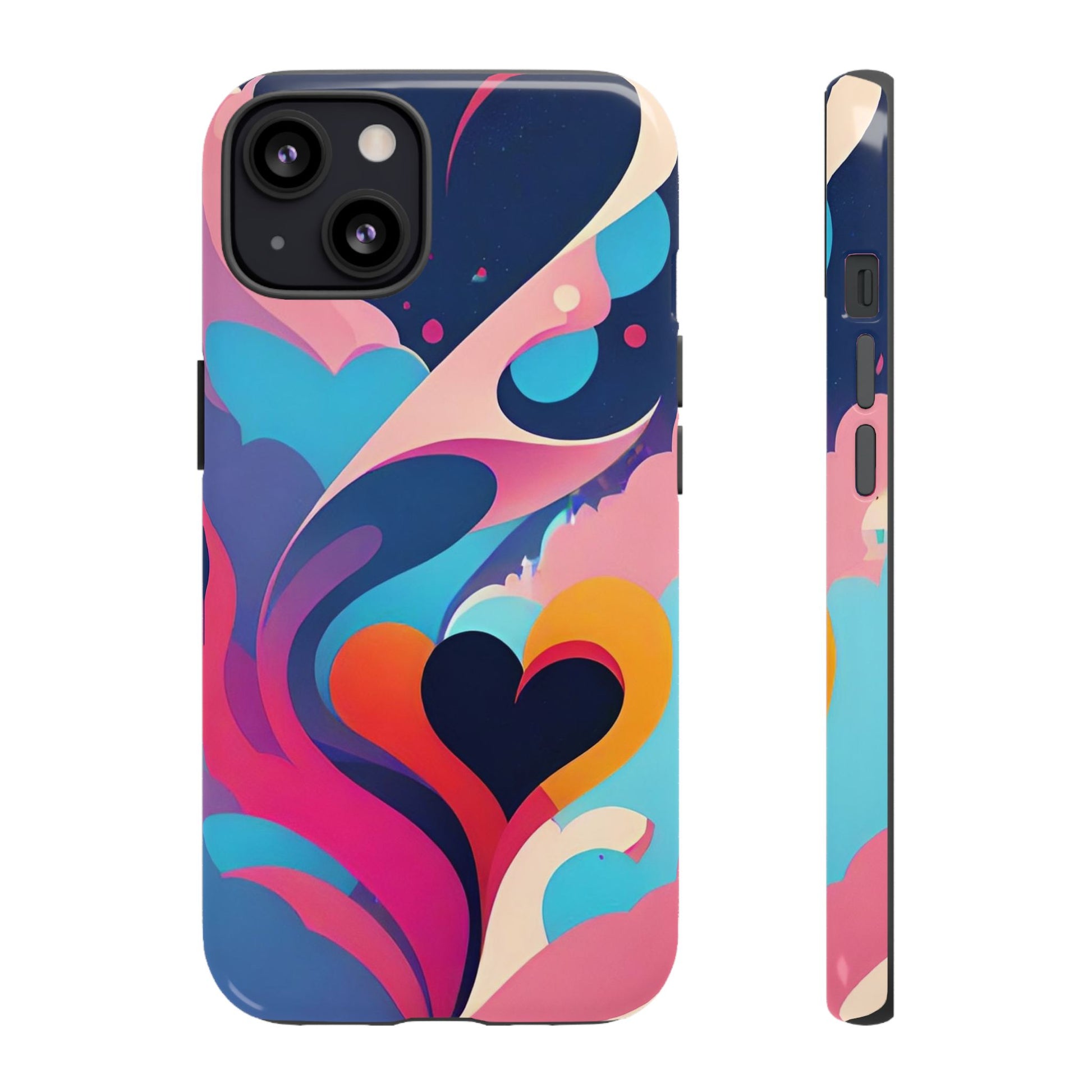 Flat Art Hearts Phone Case - Viva Phone Boutique 