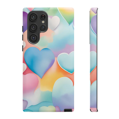 Watercolor Hearts Phone Case - Viva Phone Boutique 