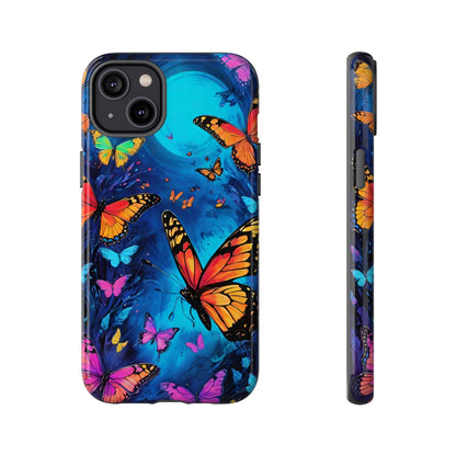 Blue and Purple Butterfly Design Phone Case