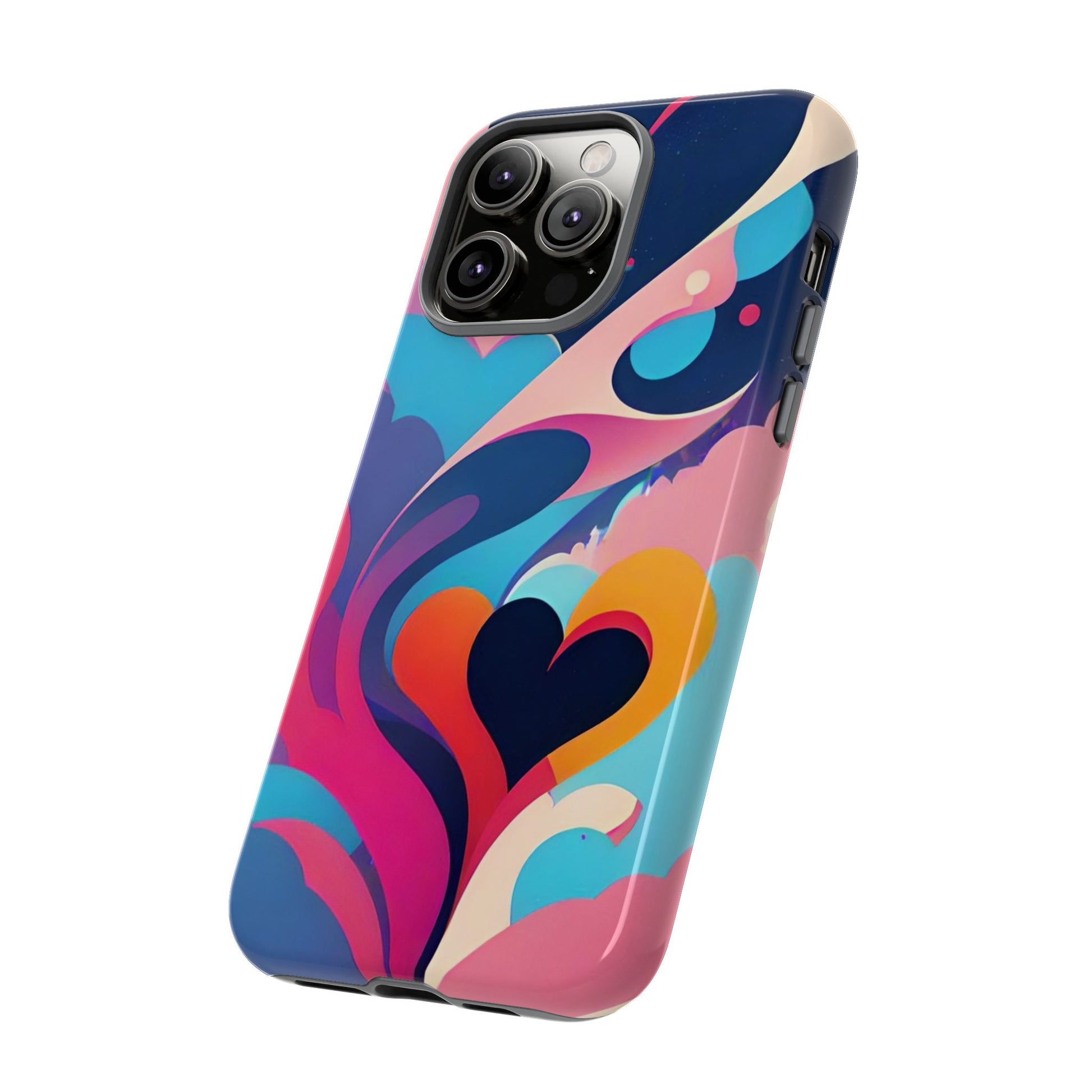 Flat Art Hearts Phone Case - Viva Phone Boutique 