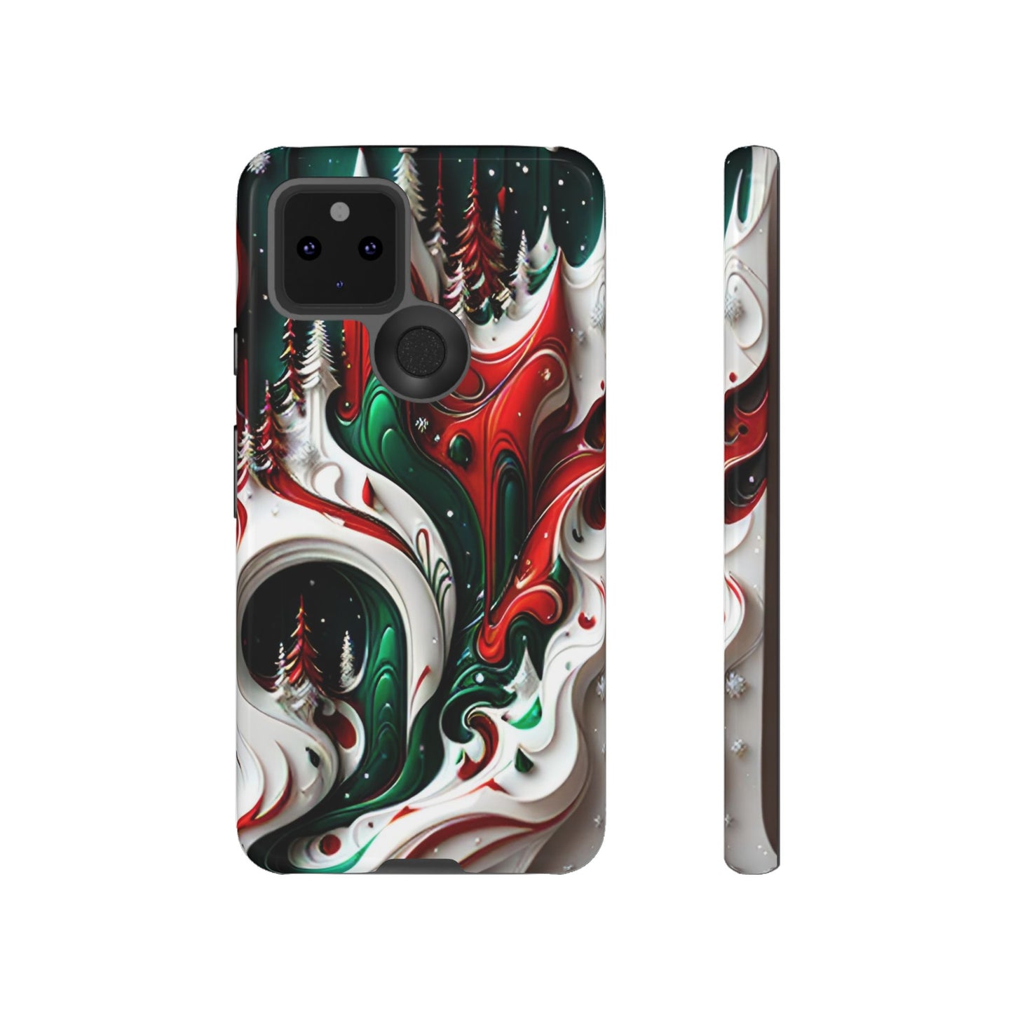 Abstract Fluid Christmas Phone Case - Viva Phone Boutique 