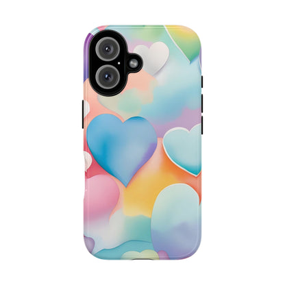 Watercolor Hearts Phone Case