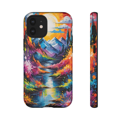 Colorful Scenic Mountain Tough Phone Case