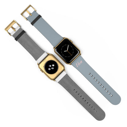 Hope Gray Faux Leather Apple Watch Band - Viva Phone Boutique 