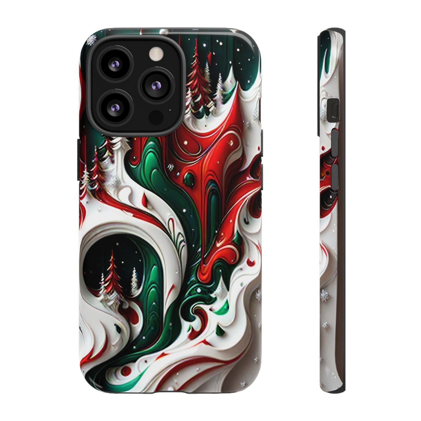 Abstract Fluid Christmas Phone Case - Viva Phone Boutique 