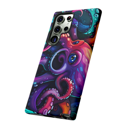 Cute Colorful Octopus Tough Phone Case