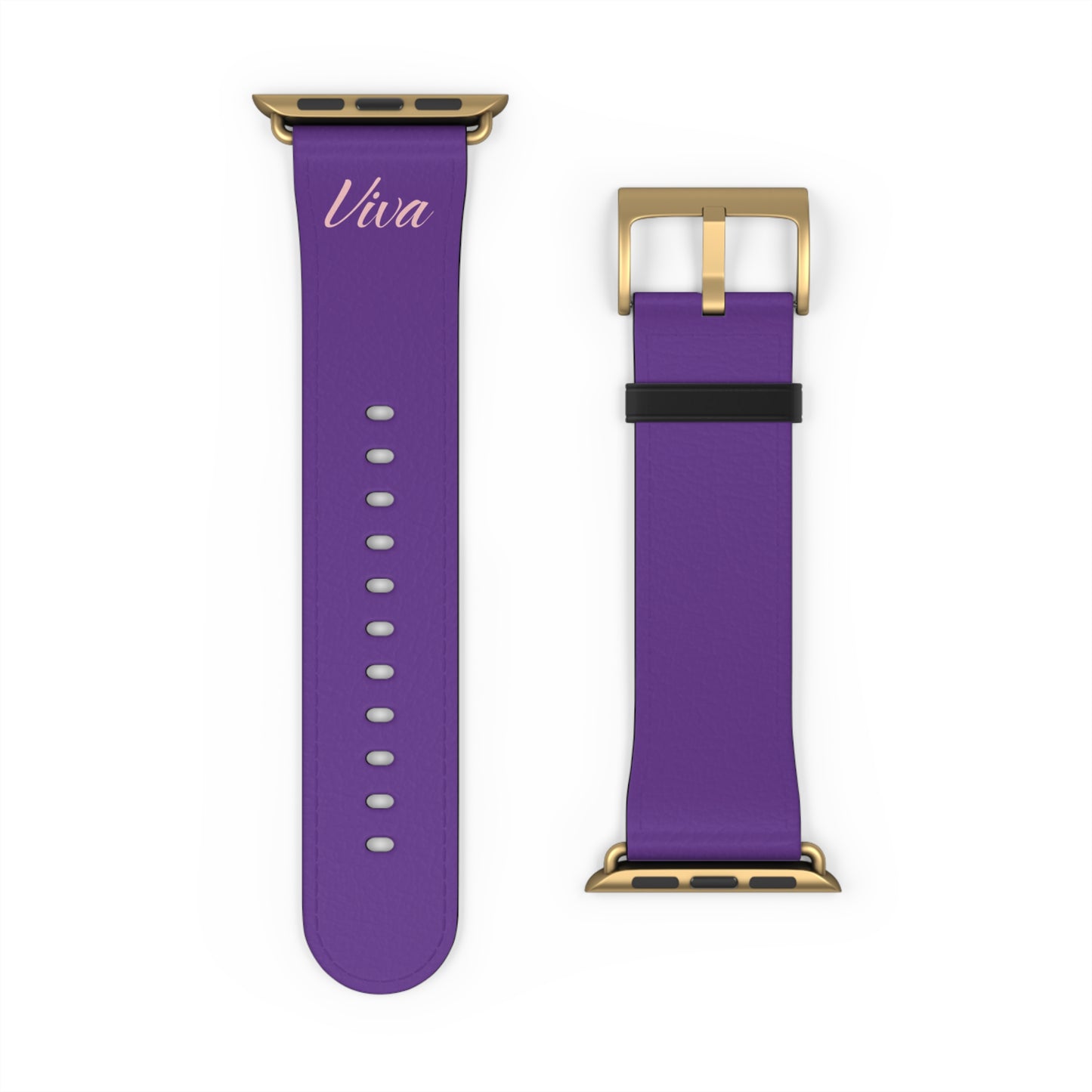 True Purple Faux Leather Apple Watch Band - Viva Phone Boutique 