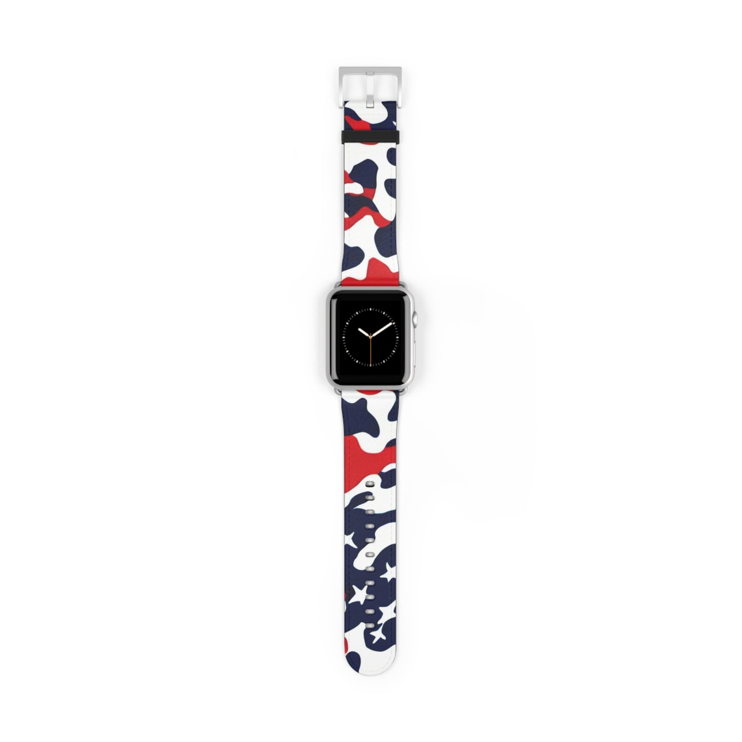 USA Camo Faux Leather Apple Watch Band