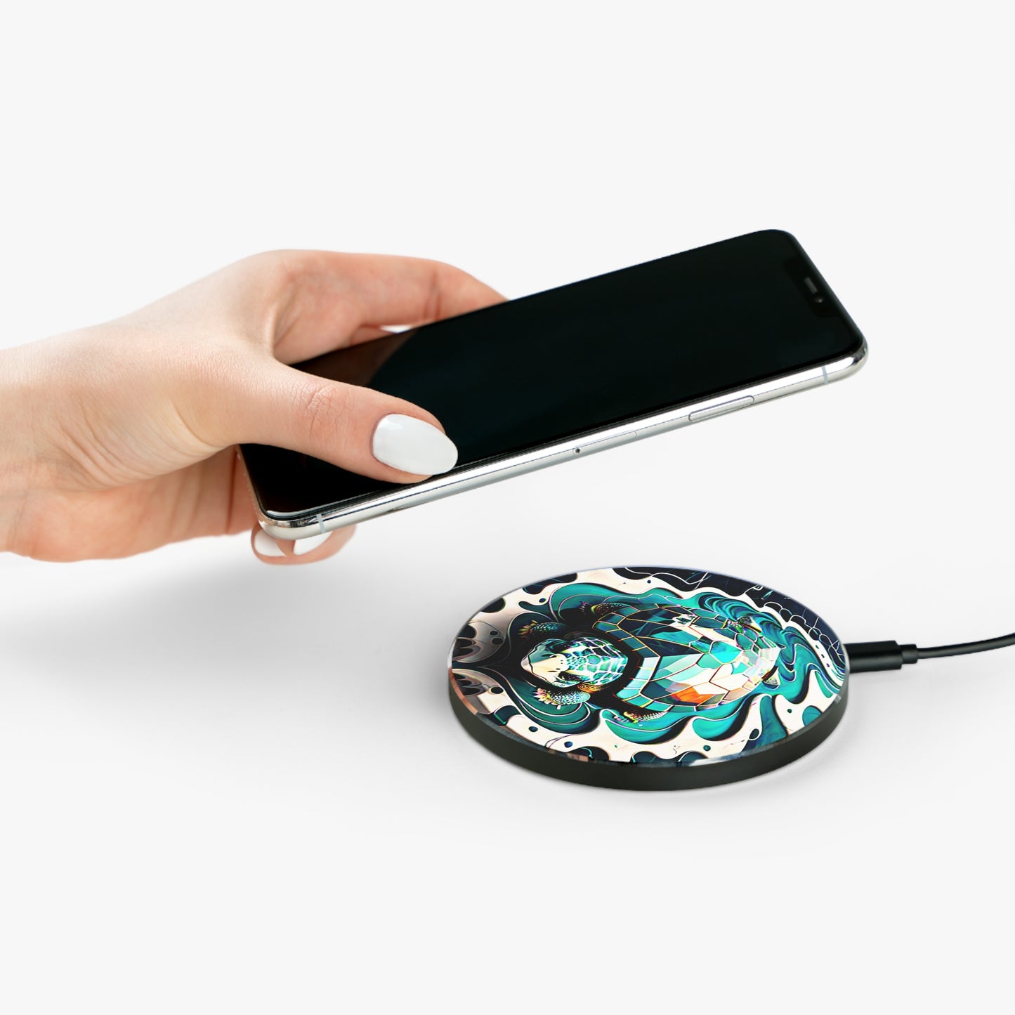 Abstract Fluid Turtle Wireless Charger - Viva Phone Boutique 