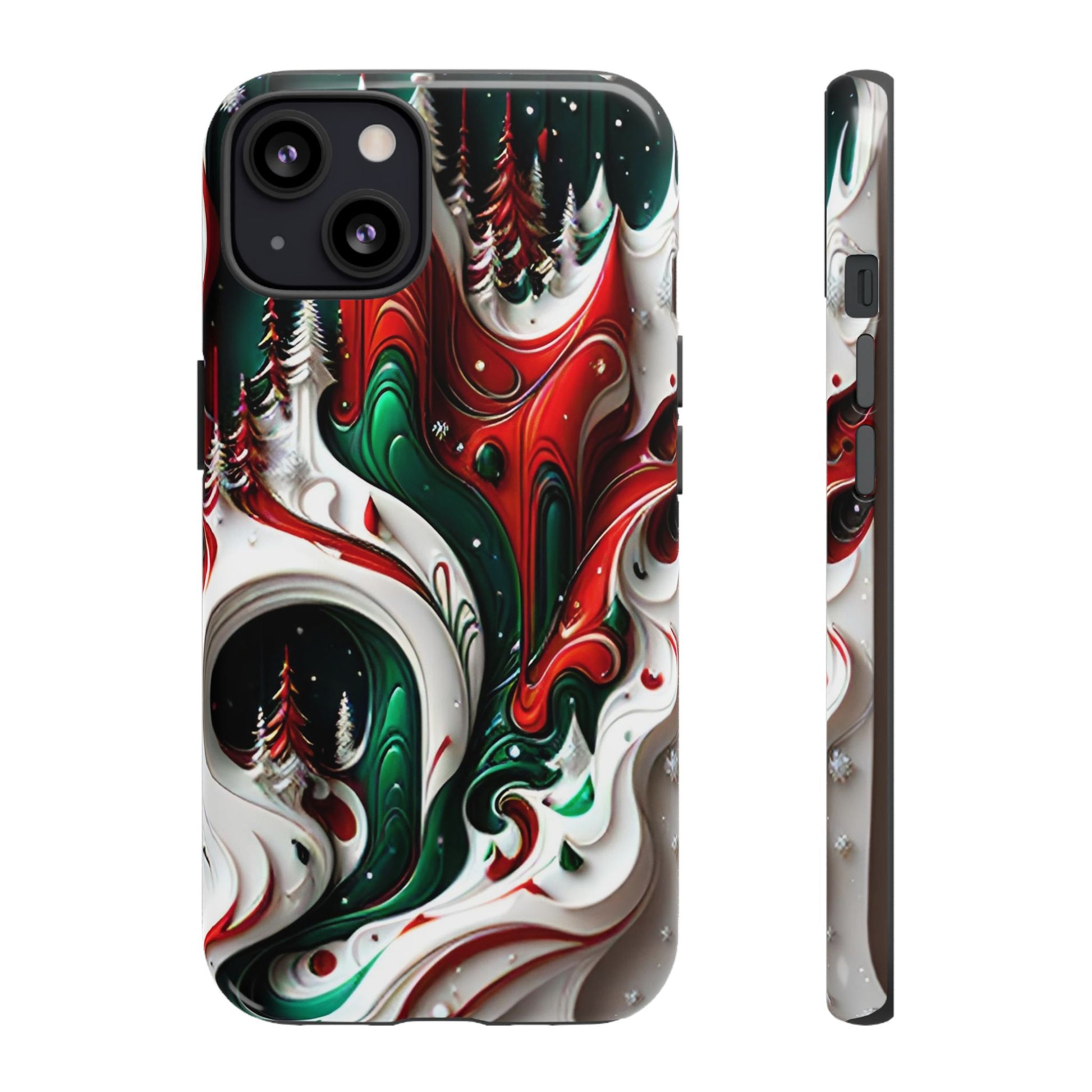 Abstract Fluid Christmas Phone Case - Viva Phone Boutique 