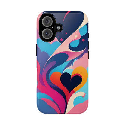 Flat Art Hearts Phone Case