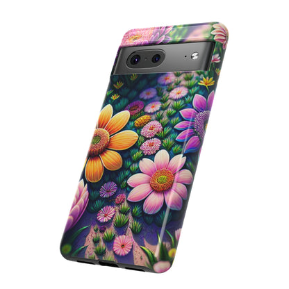 Floral Path Tough Phone Case