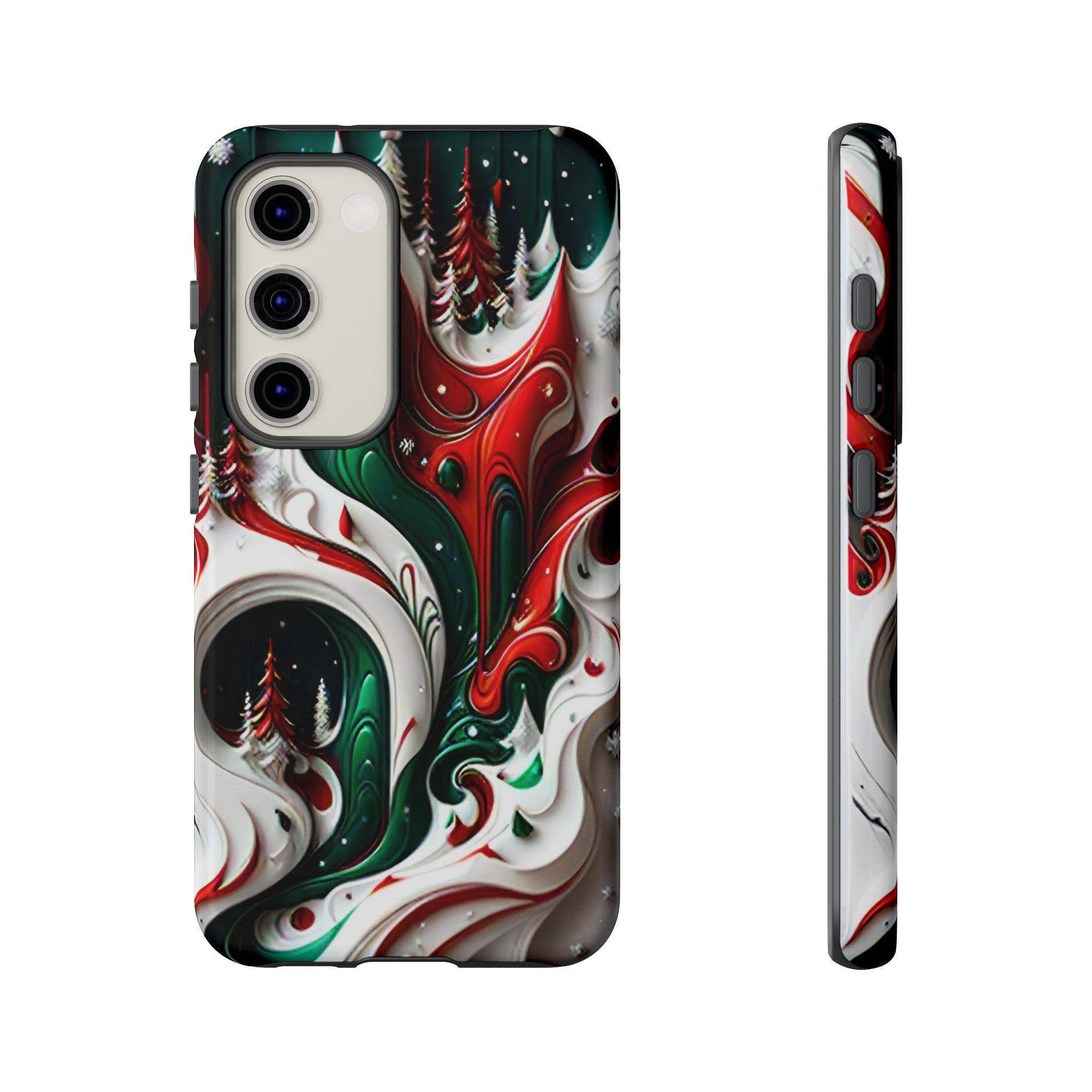 Abstract Fluid Christmas Phone Case - Viva Phone Boutique 