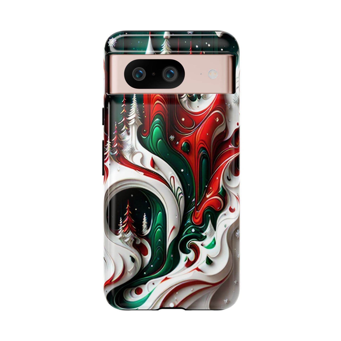 Abstract Fluid Christmas Phone Case