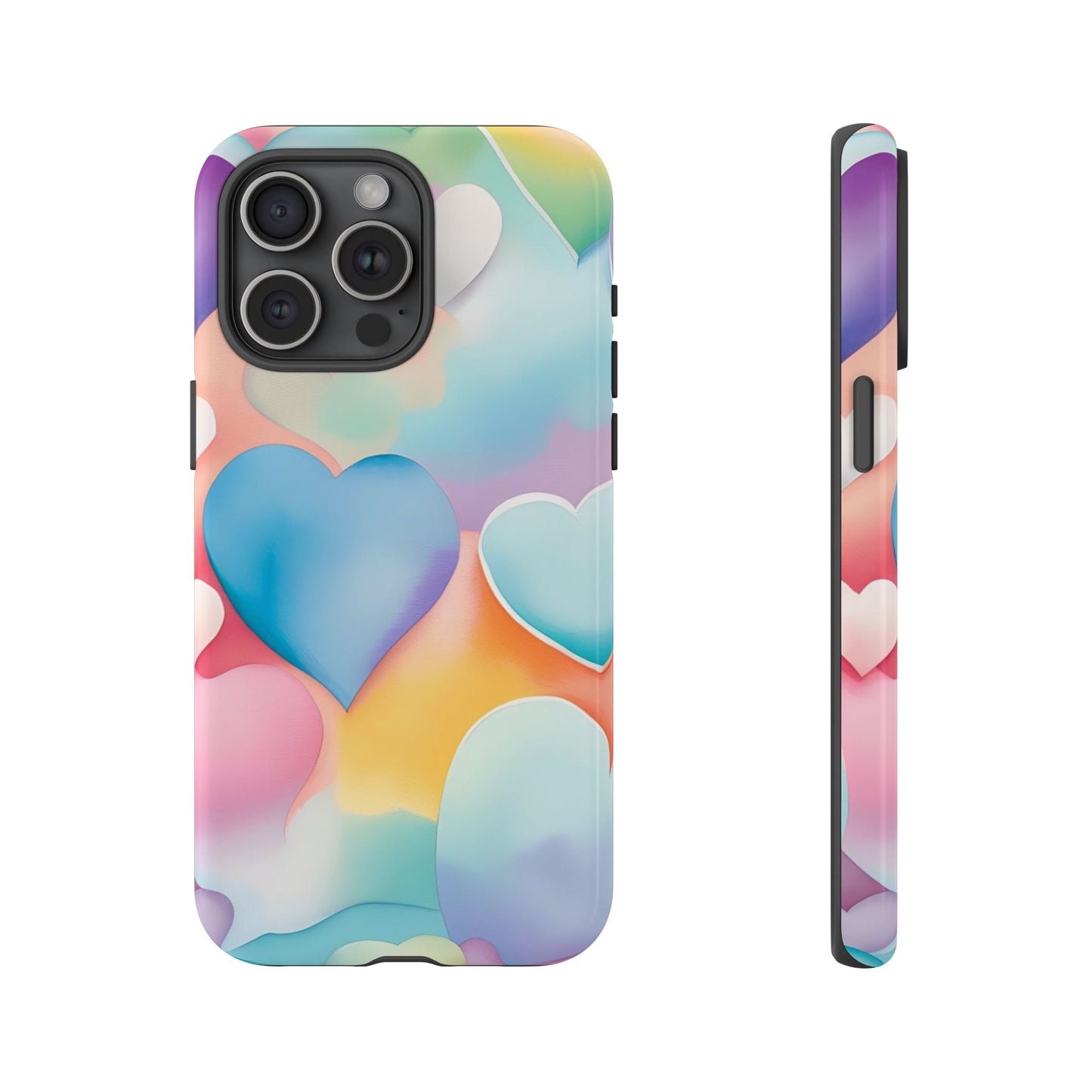 Watercolor Hearts Phone Case - Viva Phone Boutique 