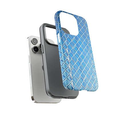 Blue and White Pattern Tough Phone Case