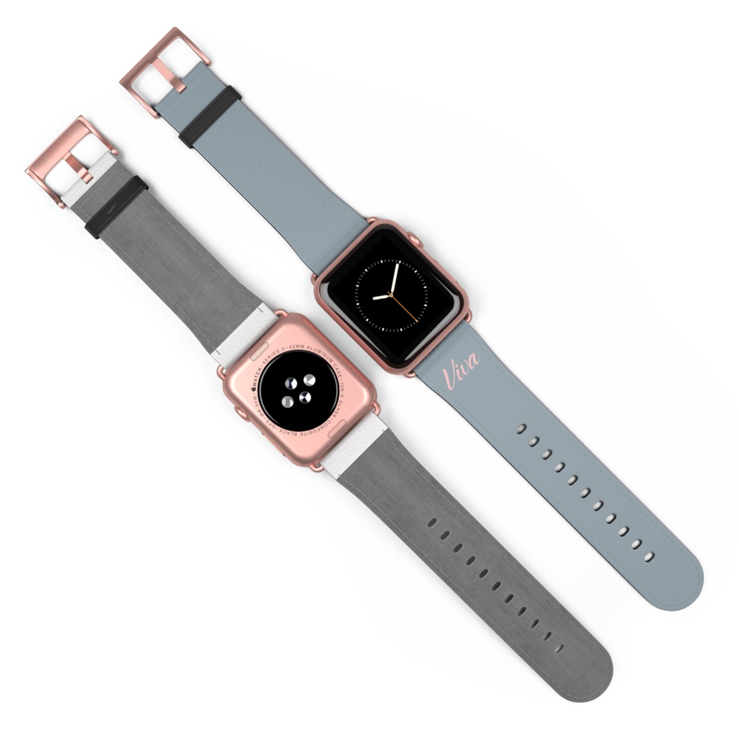 Hope Gray Faux Leather Apple Watch Band