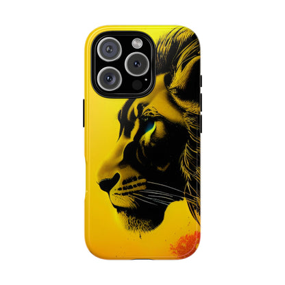 Yellow Lion Phone Case