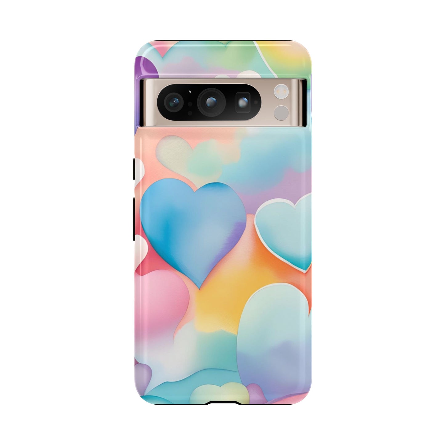 Watercolor Hearts Phone Case