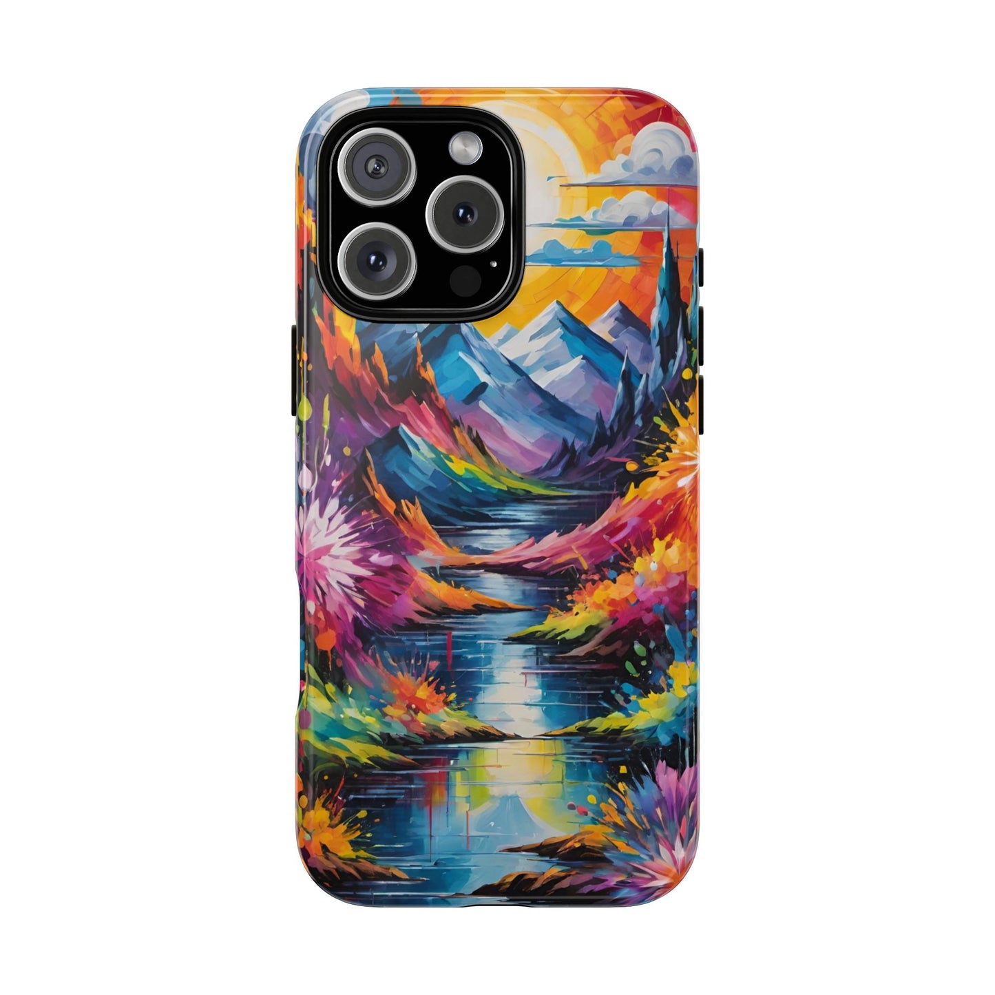 Colorful Scenic Mountain Tough Phone Case