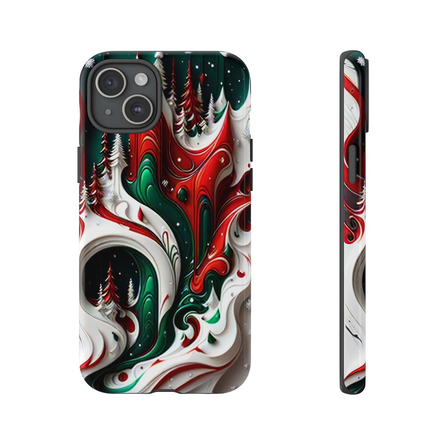 Abstract Fluid Christmas Phone Case - Viva Phone Boutique 