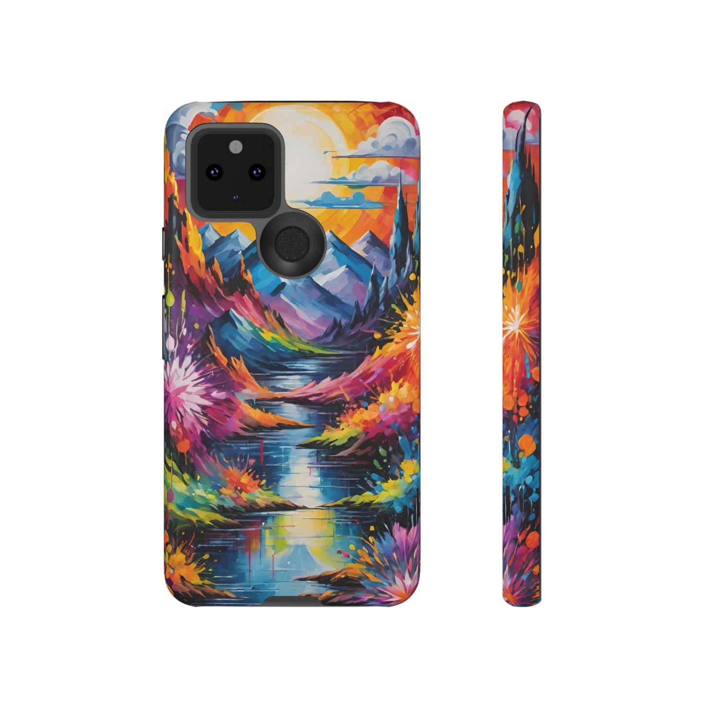 Colorful Scenic Mountain Tough Phone Case