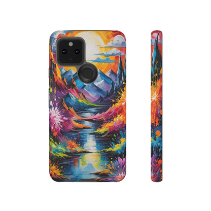 Colorful Scenic Mountain Tough Phone Case