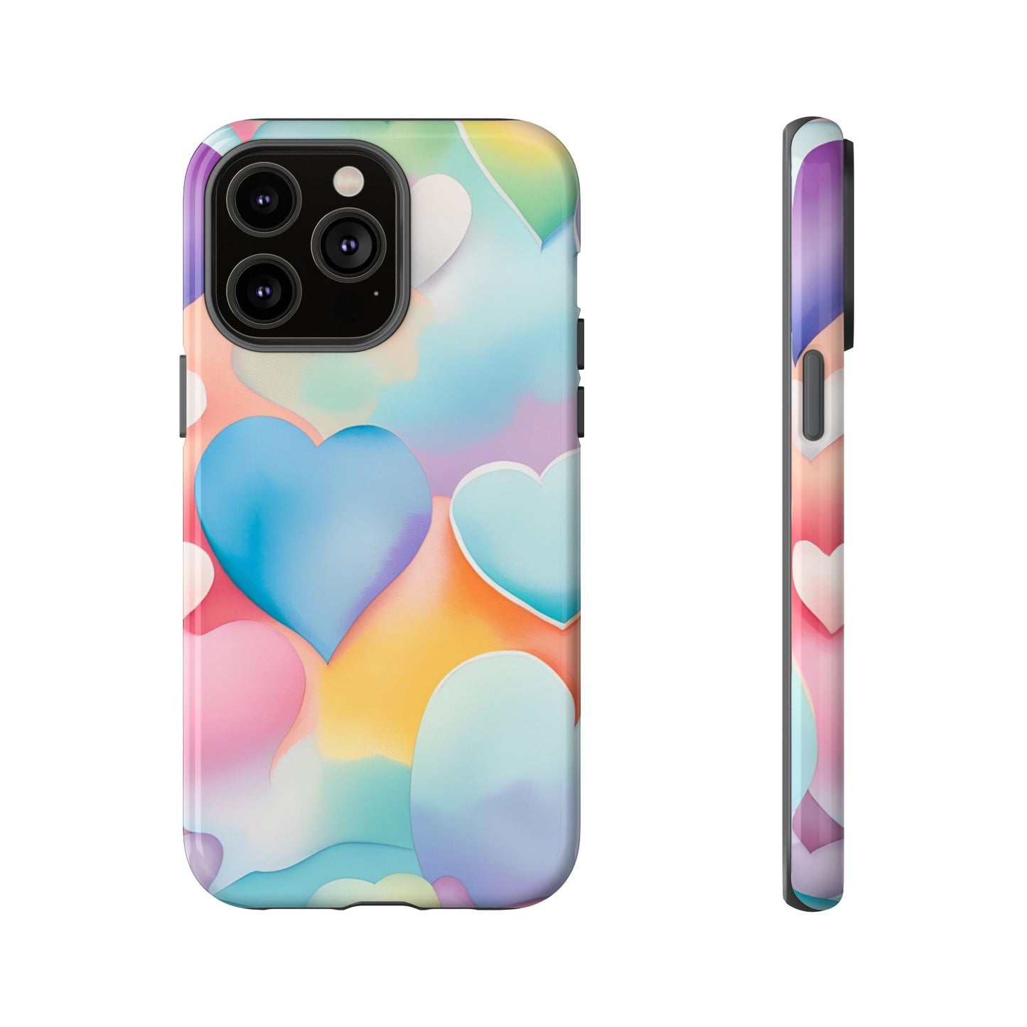 Watercolor Hearts Phone Case