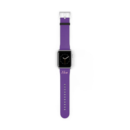 True Purple Faux Leather Apple Watch Band - Viva Phone Boutique 