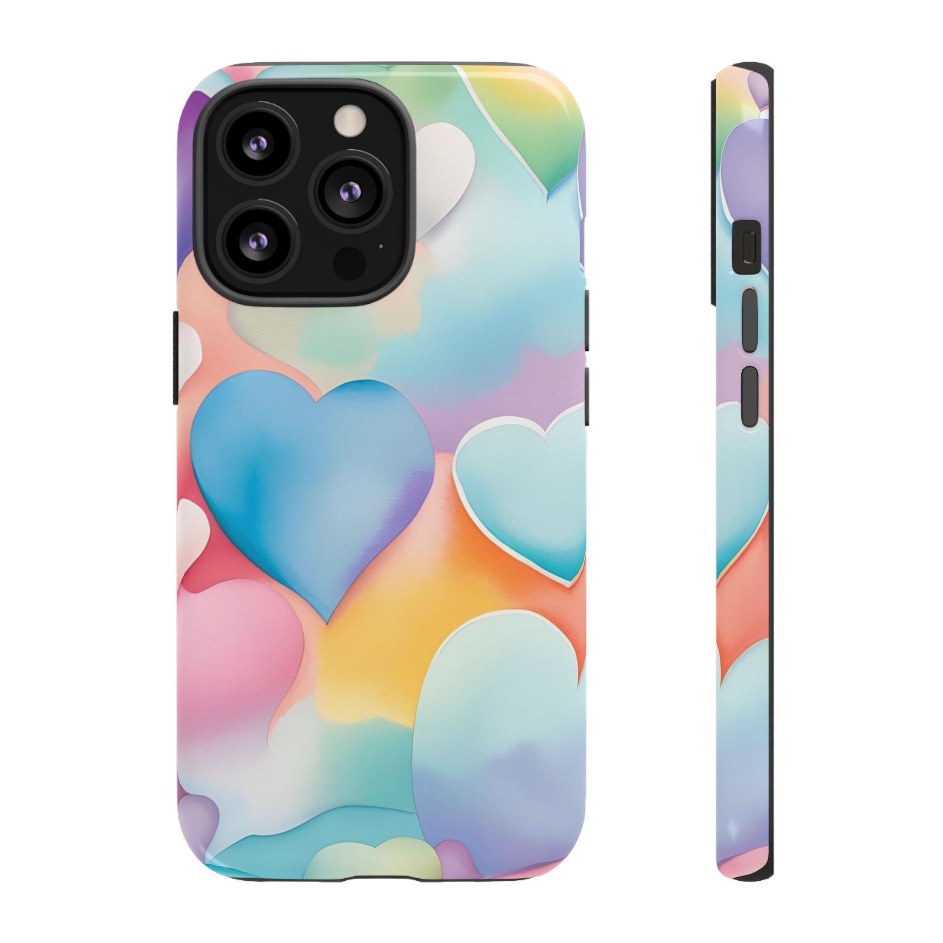 Watercolor Hearts Phone Case - Viva Phone Boutique 