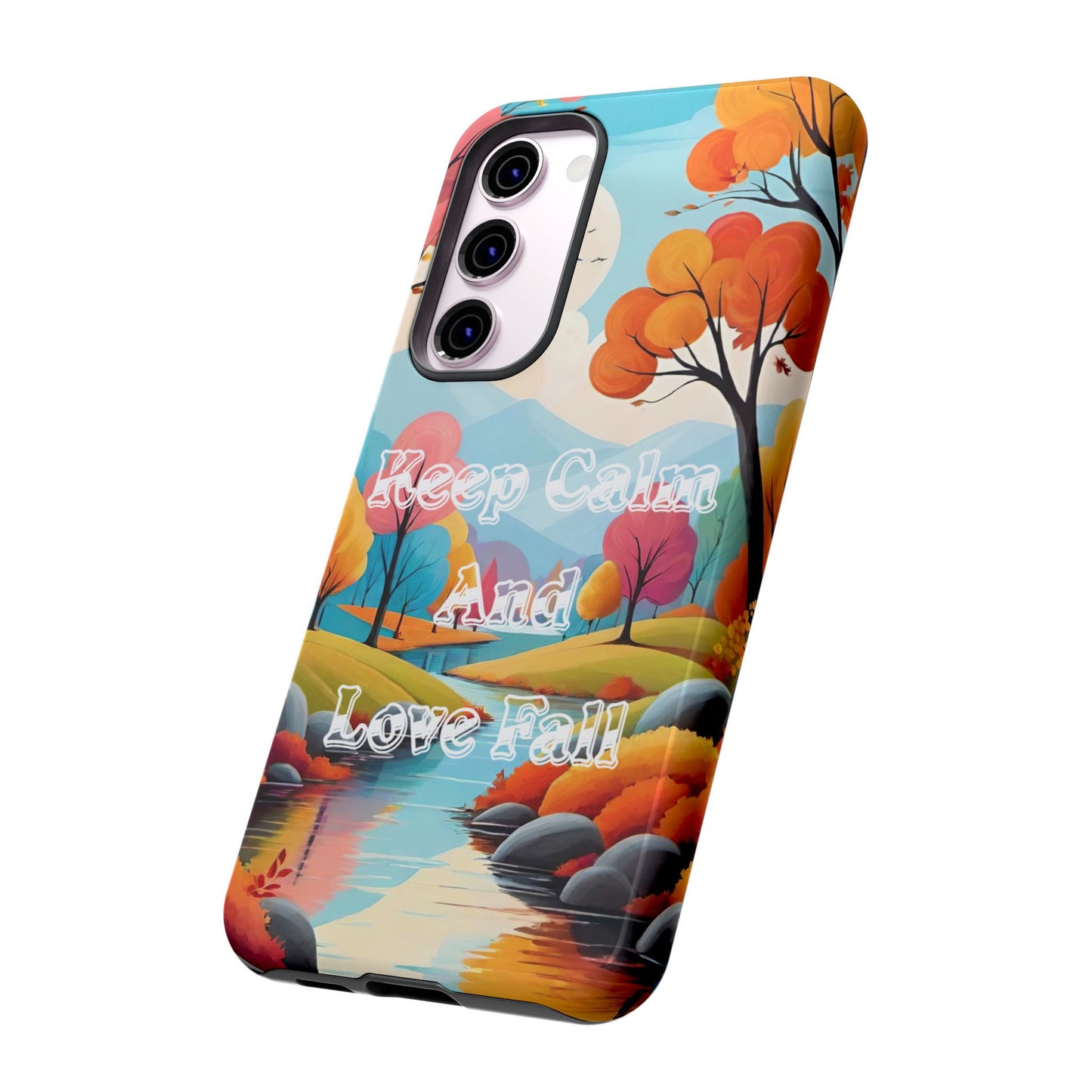 Fall-Themed Phone Case - 'Keep Calm And Love Fall' Design