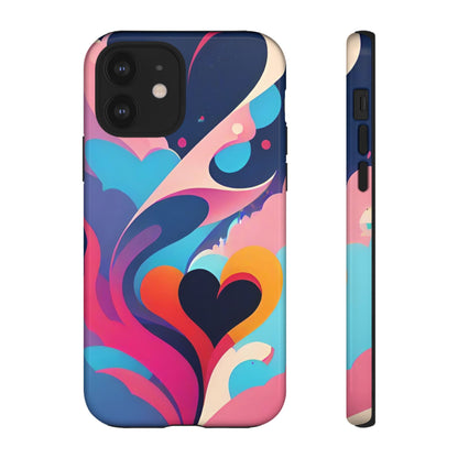 Flat Art Hearts Phone Case - Viva Phone Boutique 