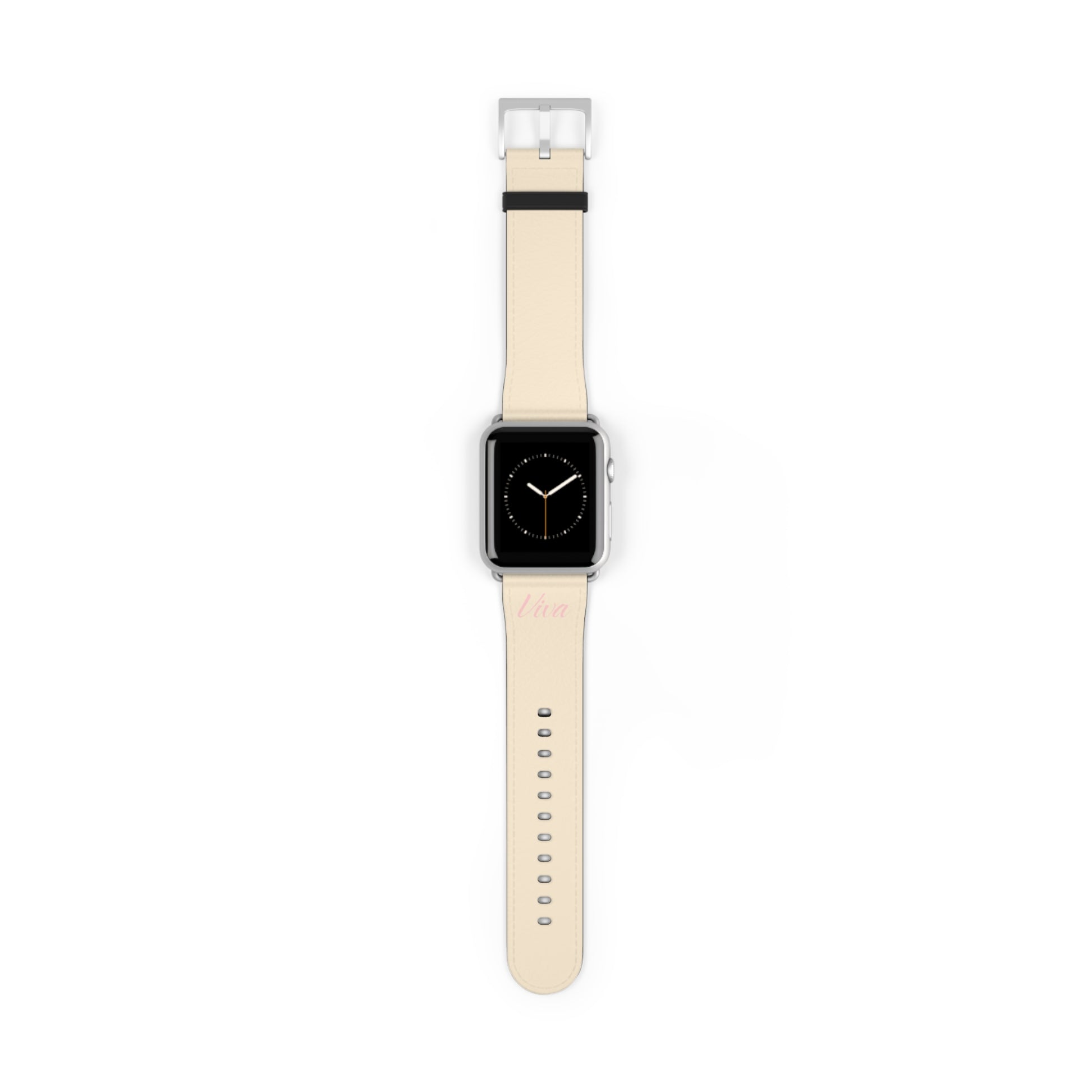 Cream Faux Leather Apple Watch Band - Viva Phone Boutique 